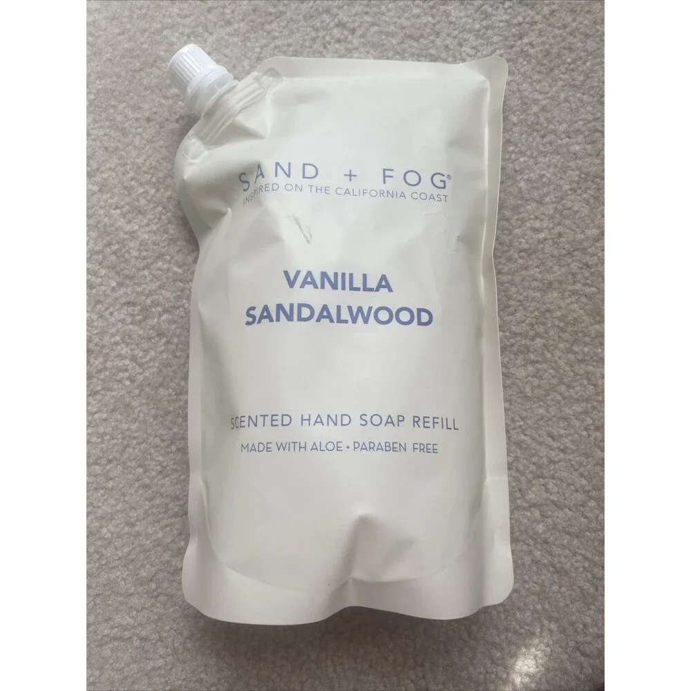 SAND and FOG Vanilla Sandalwood Scented Hand Soap Refill 34 fl Oz Sealed LARGE
